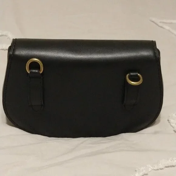 COACH SADDLE BELT BAG in supple black leather - Picture 4 of 16
